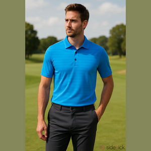 Orvieto Performance Striped CoolWick Golf Shirt Men’s Medium